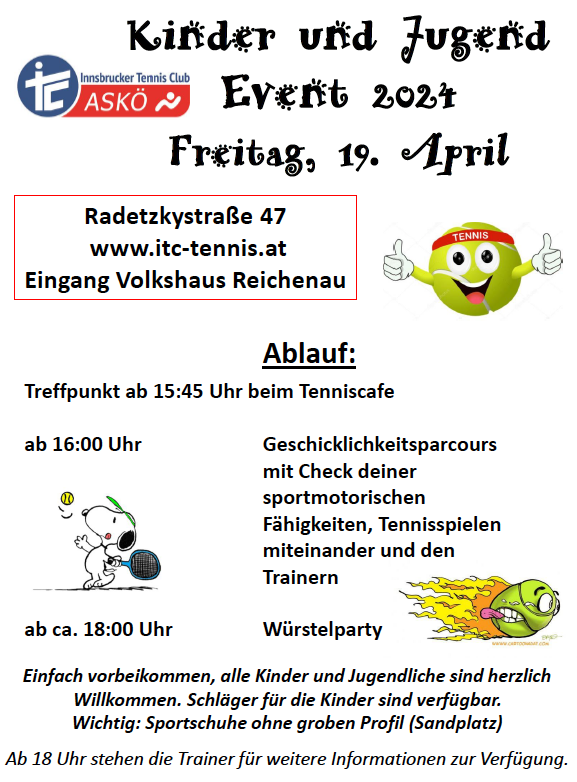 Kinderfest 2024 Innsbrucker Tennis Club ITC ASKÖ